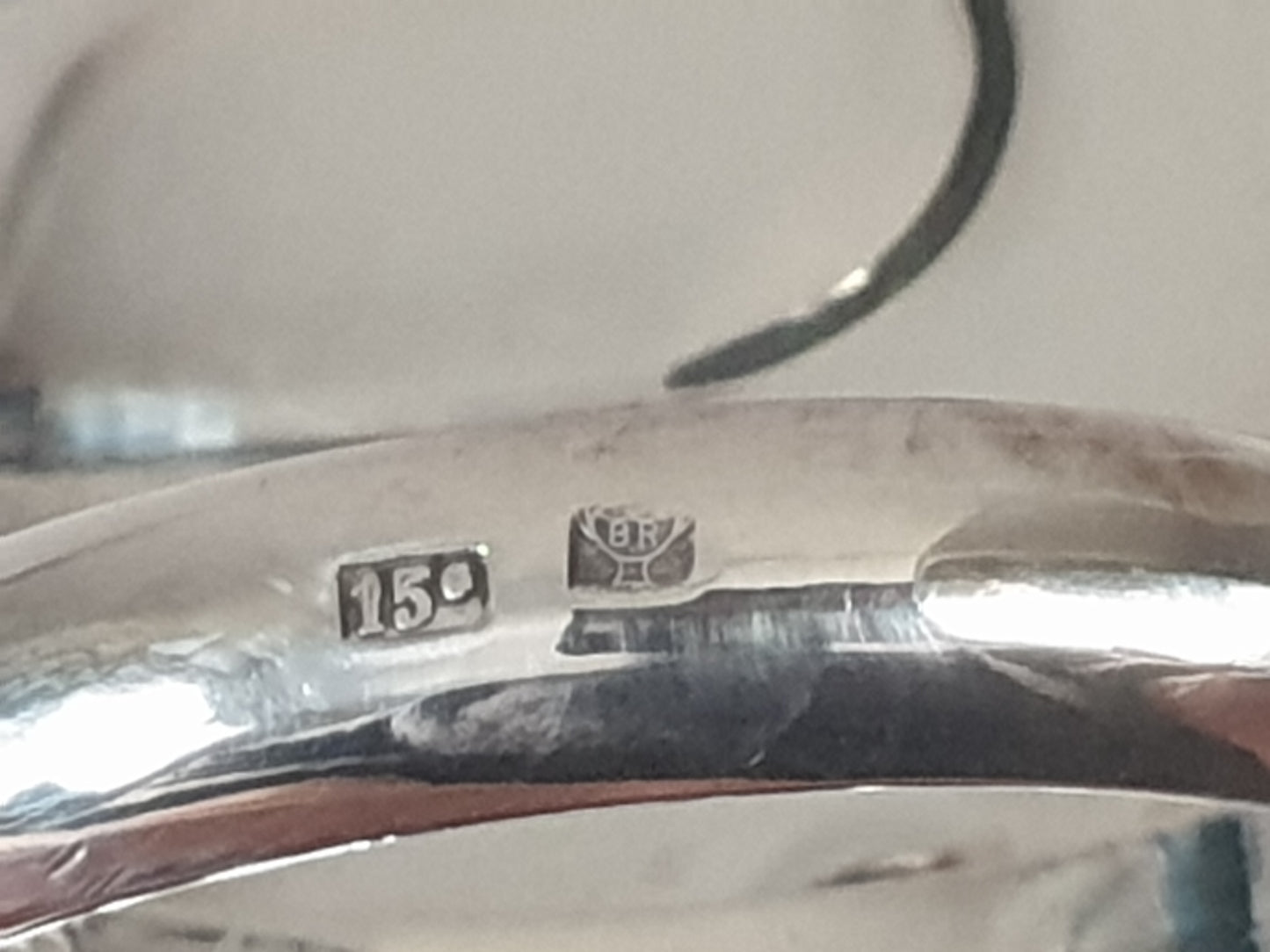 French Vintage Silver Plated Medium Bowl with Handles in Wine Taster Design