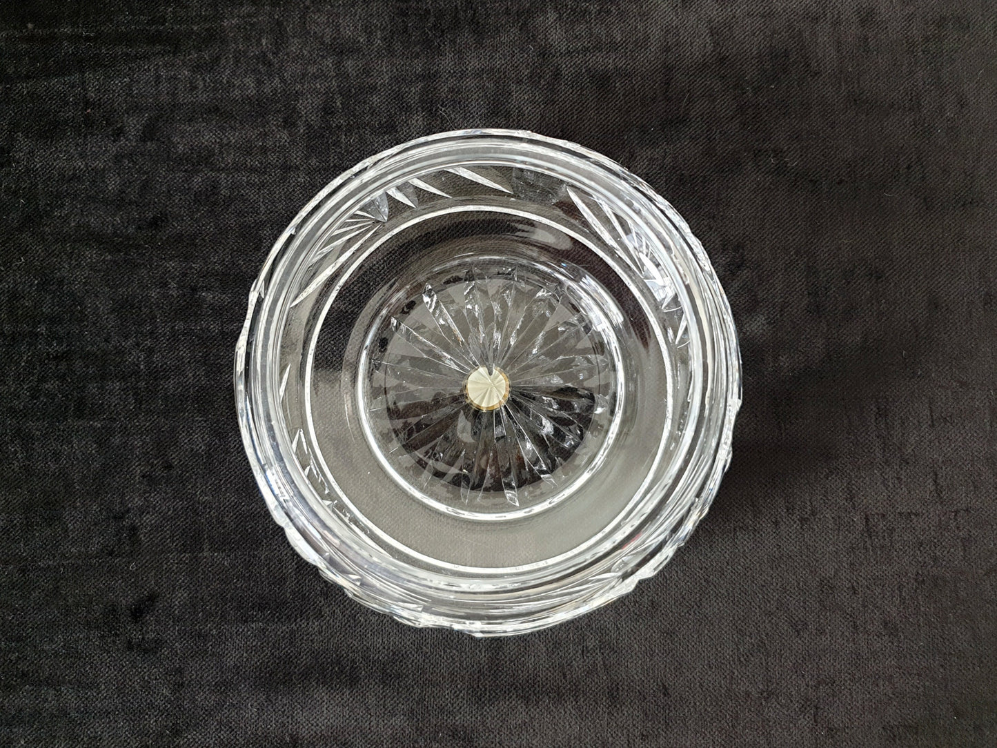 Vintage Sugar Bowl - Storage Box by Cristallerie of Lorraine - Made in France