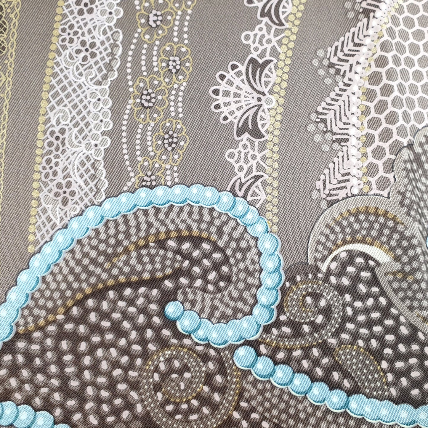 Hermes Scarf "Doigts de Fée" by Caty Latham 90cm Silk | Hermes Carre