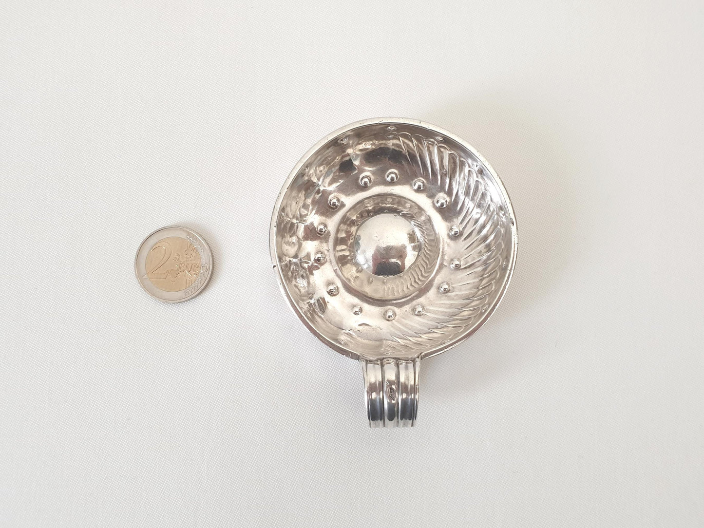 Antique Georgian French 950 Silver Wine Taster (Tastevin) by Charles-Marie Guidée