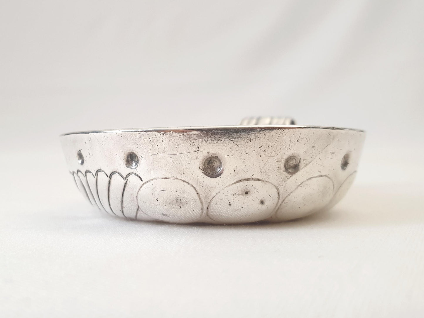 Antique Georgian French 950 Silver Wine Taster (Tastevin) by Charles-Marie Guidée