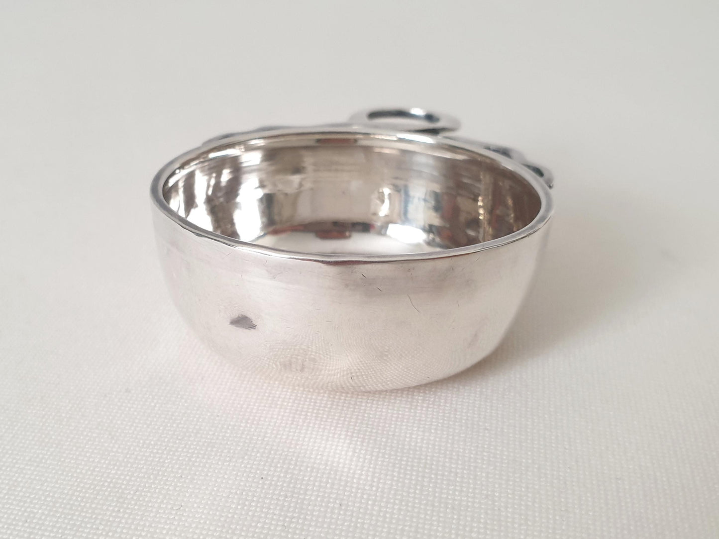 French 950 Silver Mini Small Wine Taster (Tastevin) by Charles TIRBOUR (1897-1951)