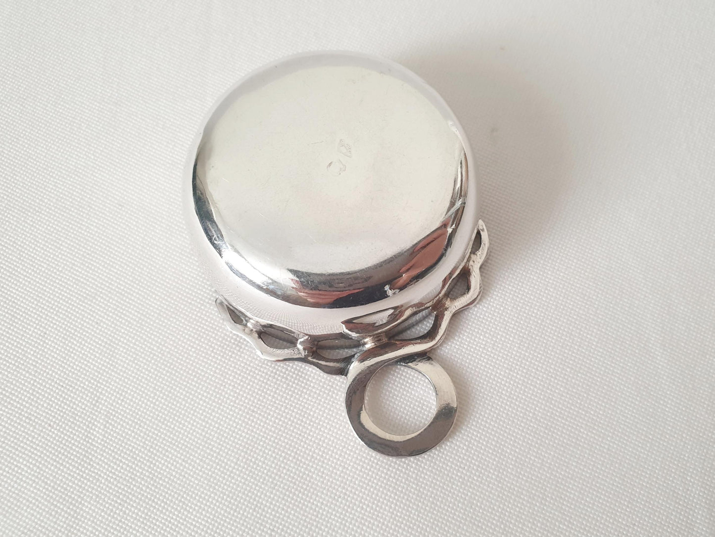 French 950 Silver Mini Small Wine Taster (Tastevin) by Charles TIRBOUR (1897-1951)
