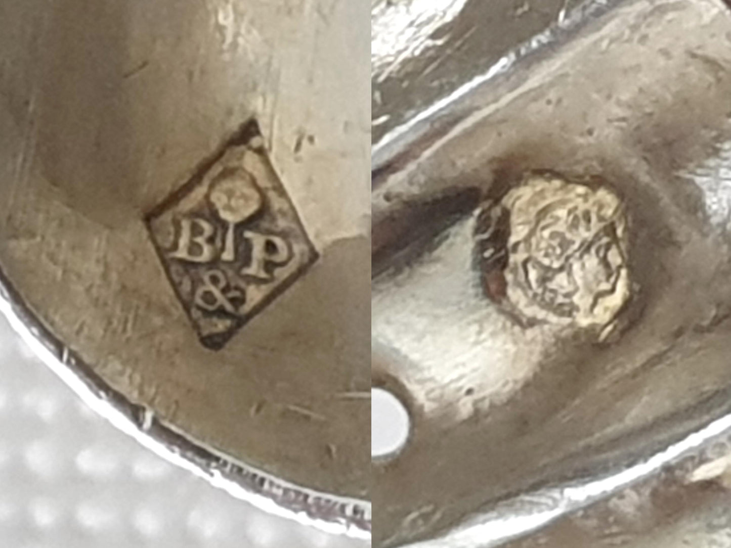 French 950 Silver Sugar Sifting Spoon - Sugar Sifter with Gilded Bowl in Rococo Style