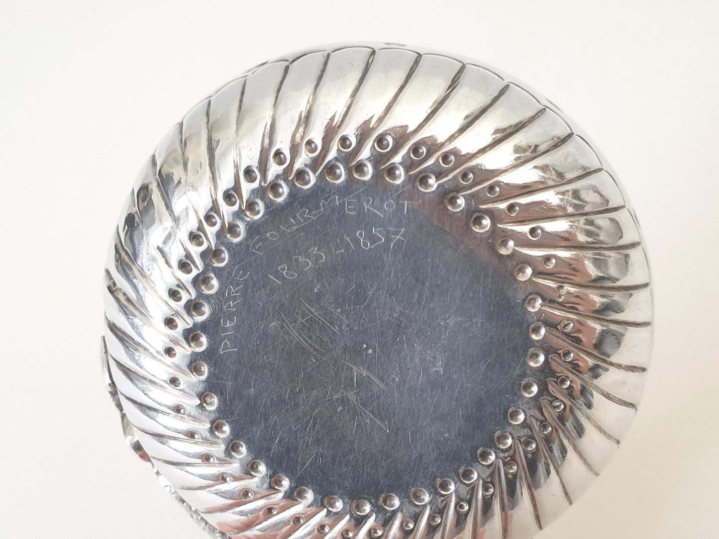 Antique French 950 Silver Wine Taster (Tastevin) with Serpent-shaped Handle