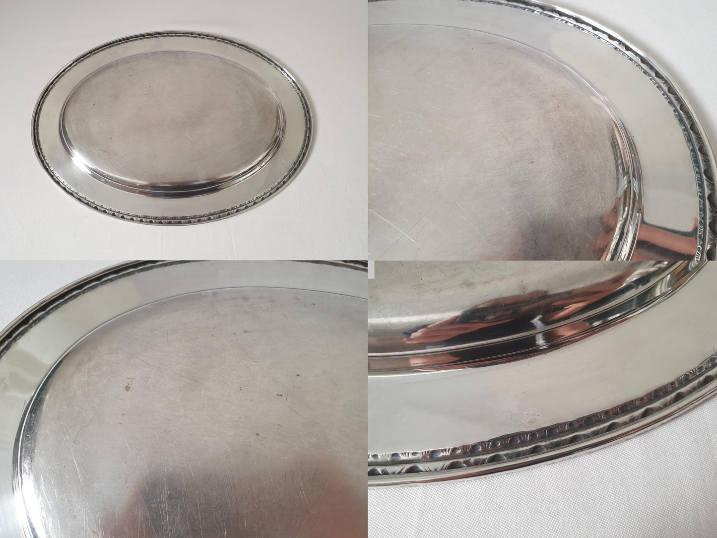 Rogers & Bro Large Silver Plated Oval Platter or Serving Tray