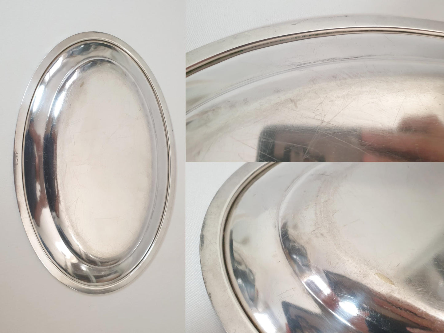 French Large Silver Plated Oval Fish Serving Dish by Armand Frenais, Paris - Large Serving Tray