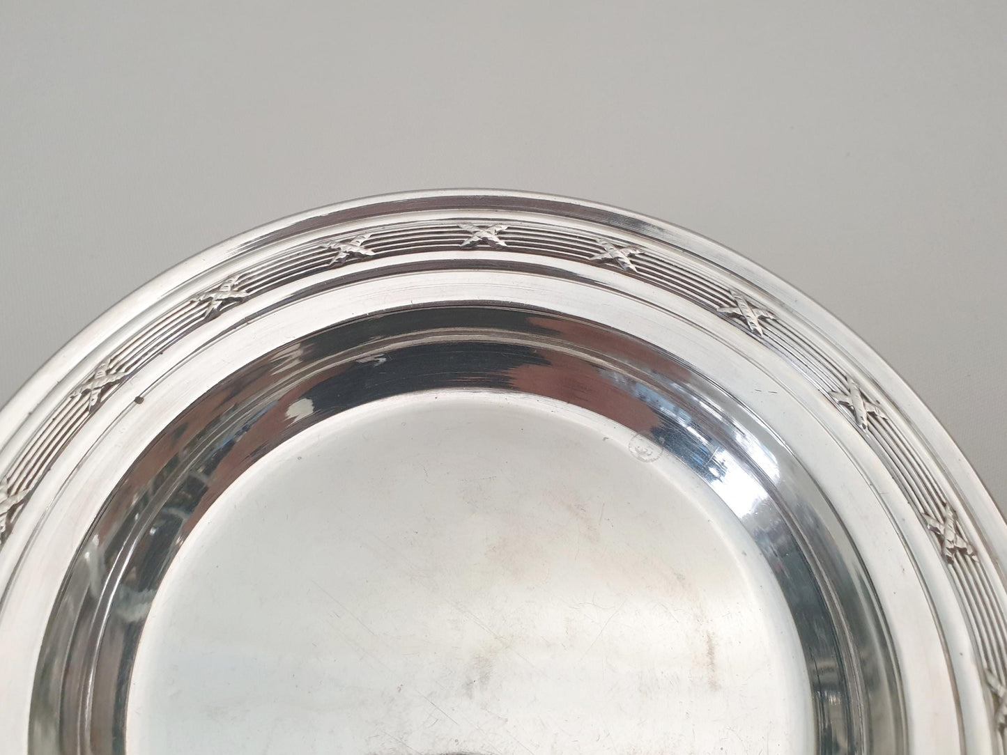 Antique French 950 Solid Silver Miniature Dish - Small Silver Trinket Tray by Louis Coignet, Paris