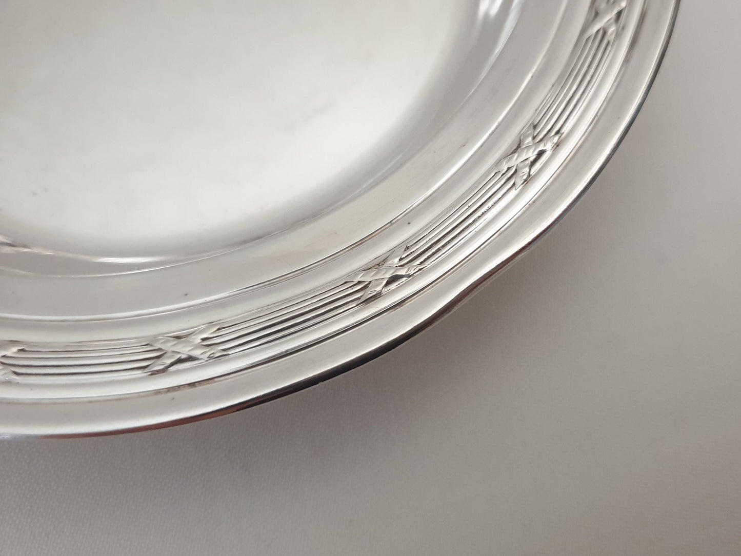 Antique French 950 Solid Silver Miniature Dish - Small Silver Trinket Tray by Louis Coignet, Paris