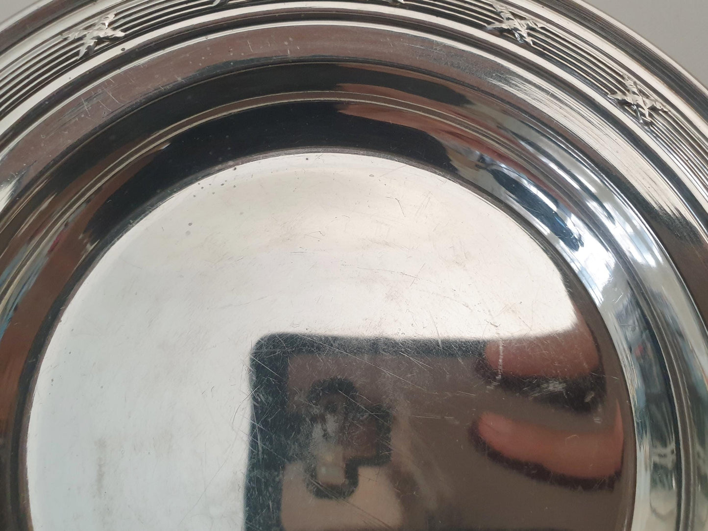 Antique French 950 Solid Silver Miniature Dish - Small Silver Trinket Tray by Louis Coignet, Paris