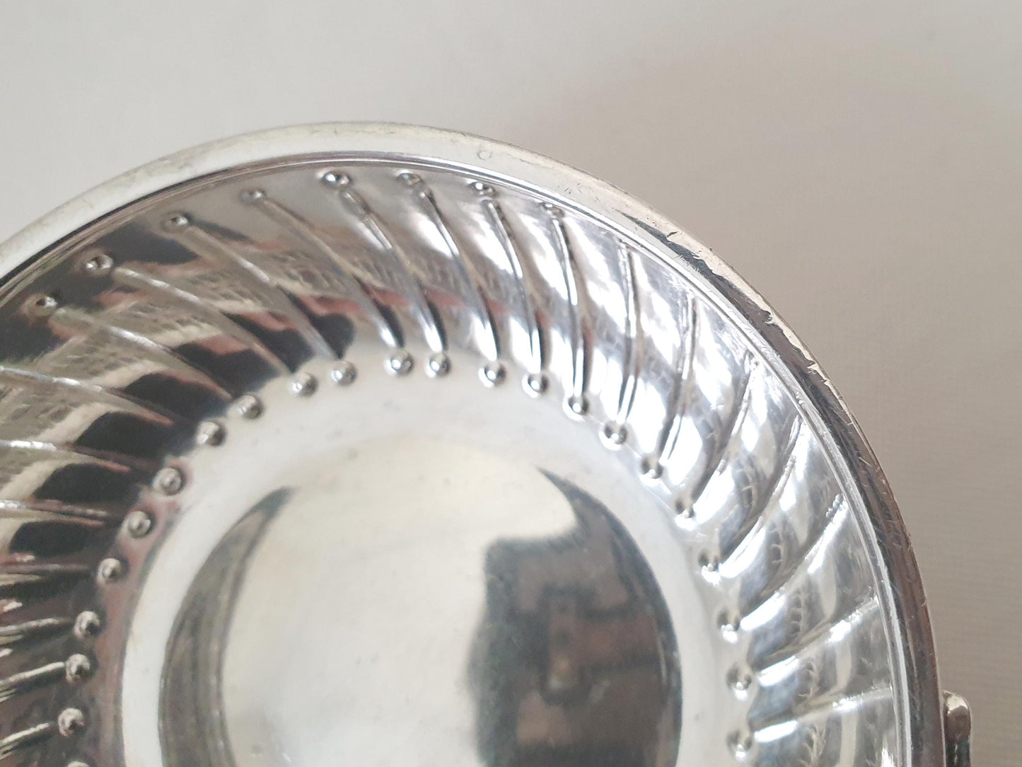 Antique French 950 Silver Wine Taster (Tastevin) with Serpent Handle by Ravinet d'Enfert, Paris