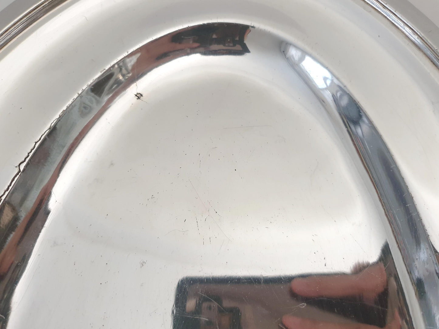 French Large Silver Plated Oval Fish Serving Dish - Large Serving Tray in Art Deco Style by Ercuis