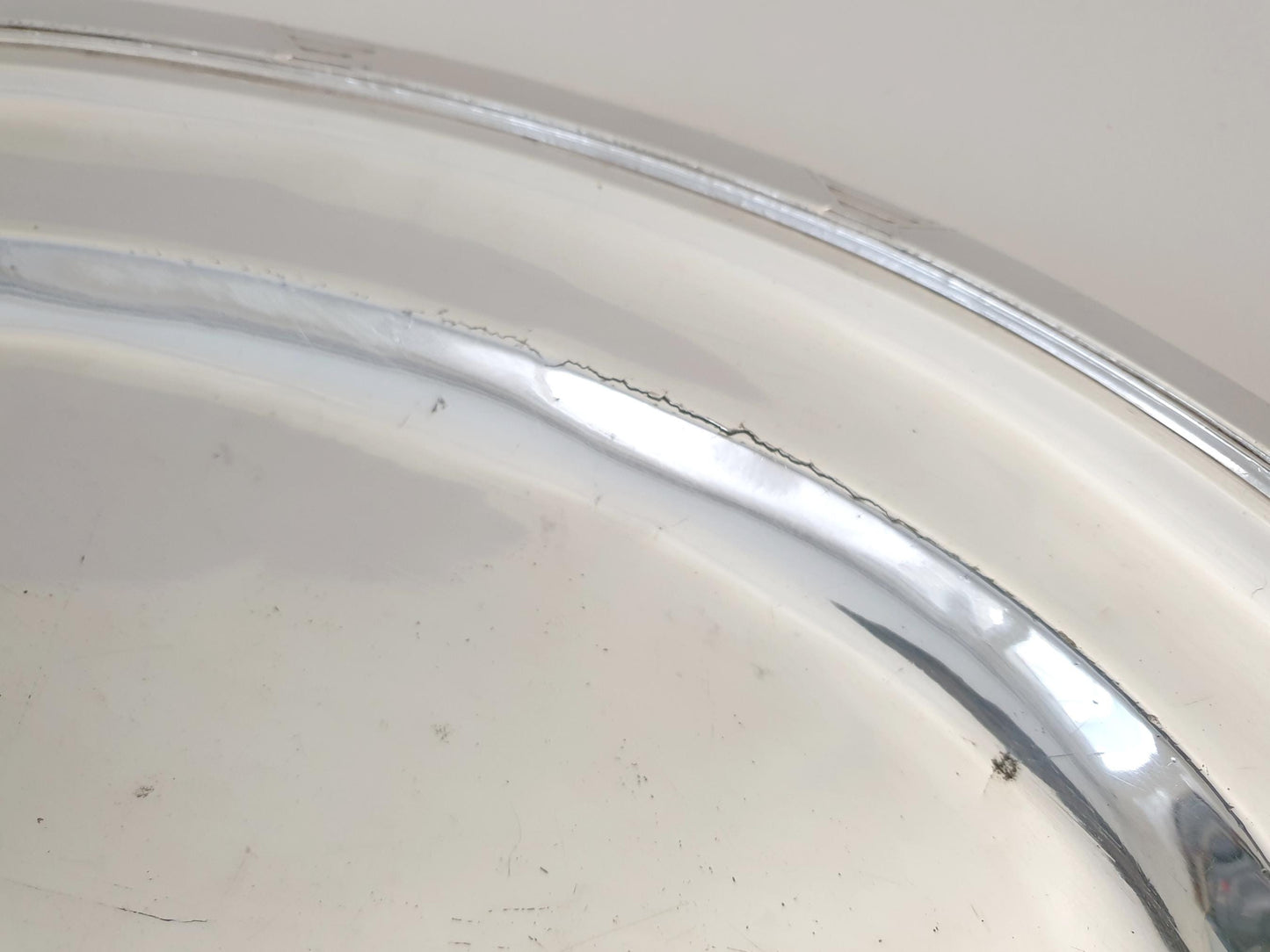 French Large Silver Plated Oval Fish Serving Dish - Large Serving Tray in Art Deco Style by Ercuis