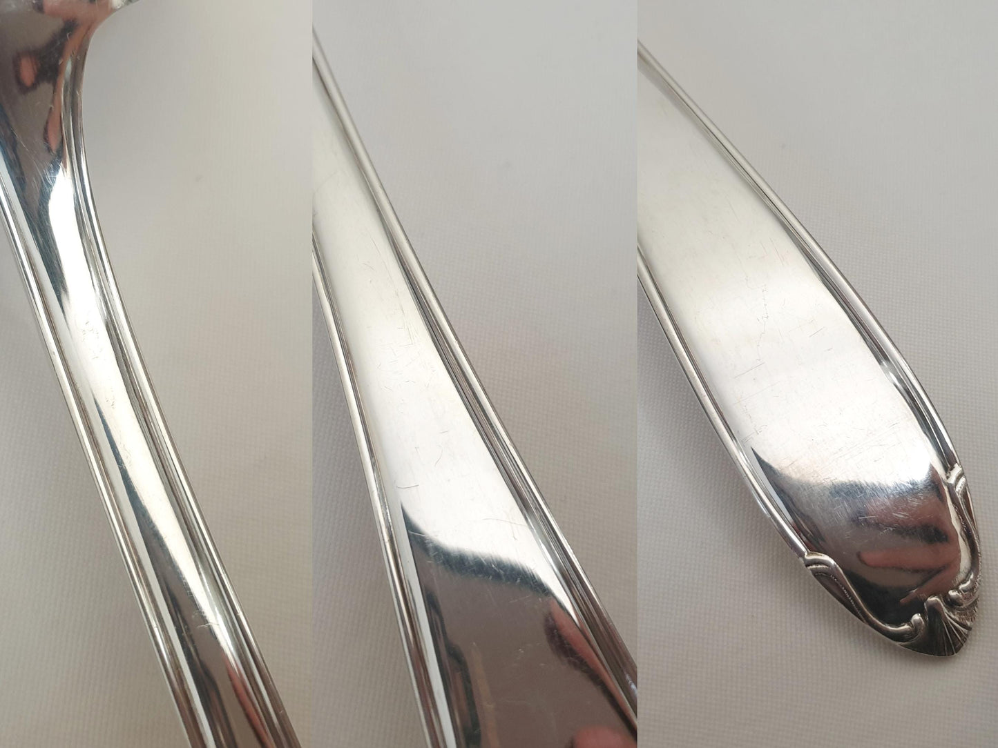 French Vintage Silver Plated Soup Ladle by Orfèvrerie Le Mondial