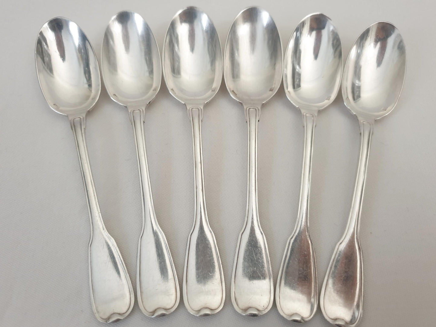 French 11 Silver Plated Coffee Spoons - 11 French Teaspoons by Ravinet d'Enfert