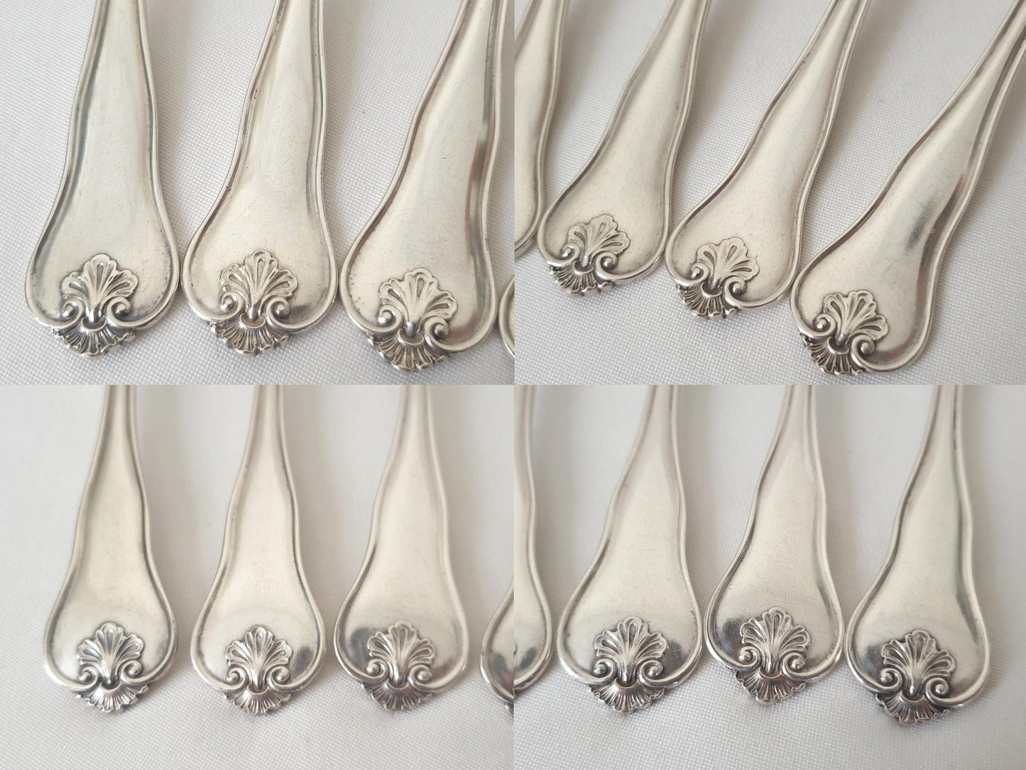 Christofle Alfenide 6 Silver Plated Table Spoons in Louis XVI Style - 6 French Christofle Soup Spoons