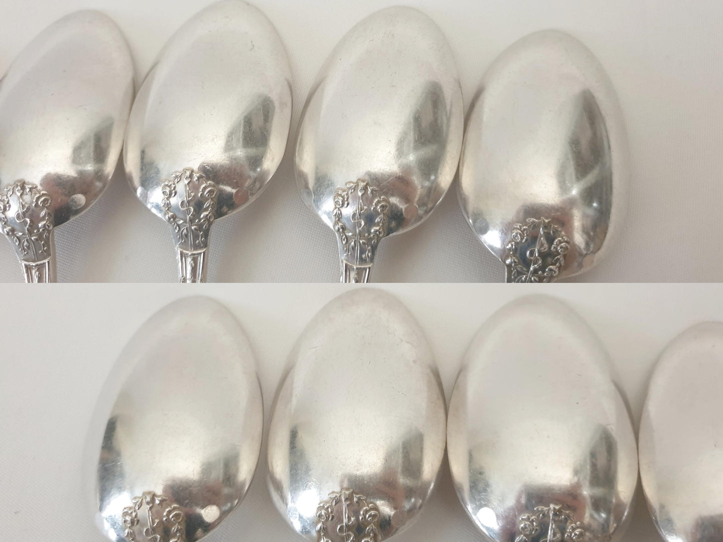 French 12 Silver Plated Table Spoons in Louis XVI Style - 12 French Soup Spoons by Ravinet & Cie