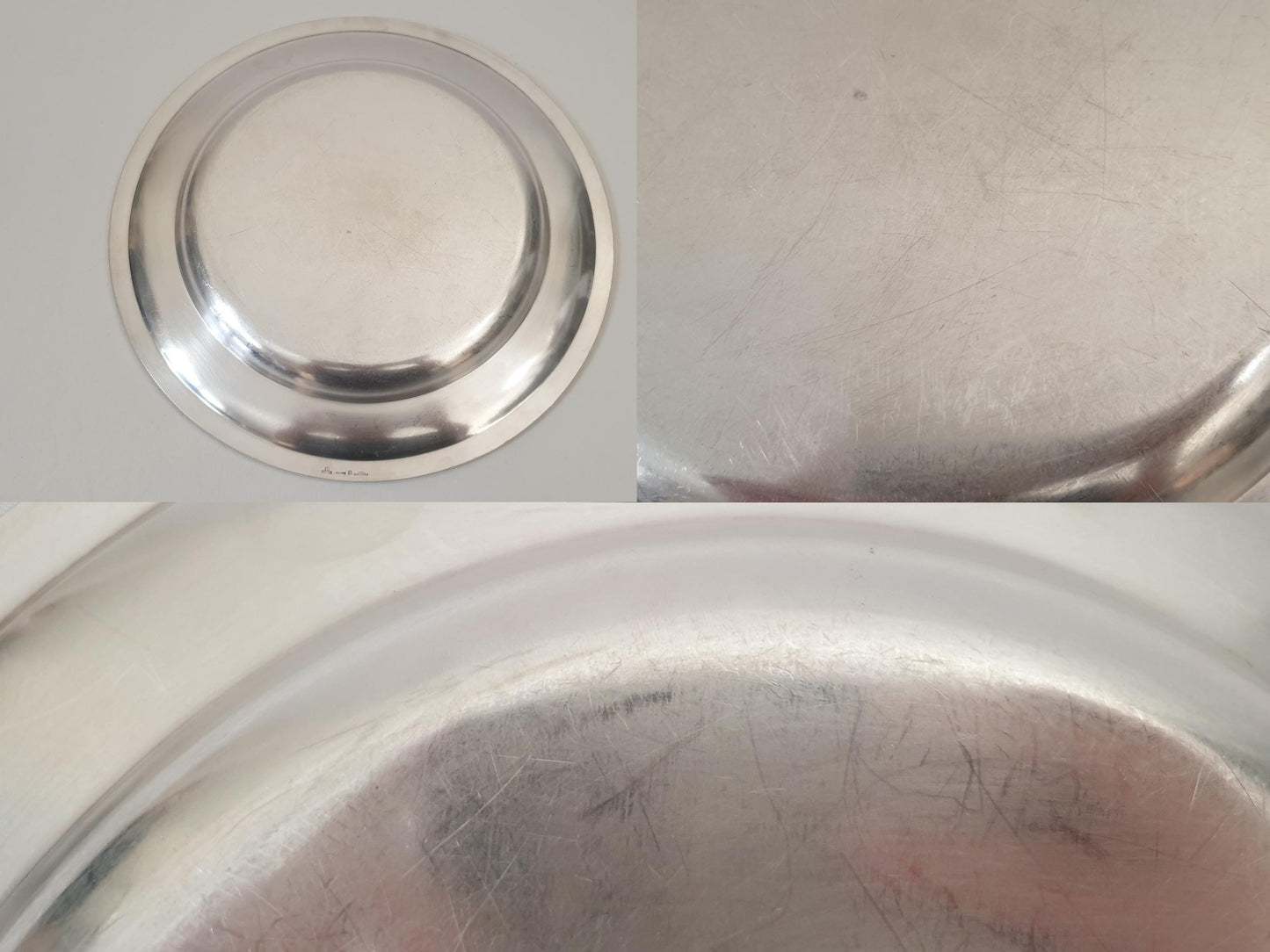 Christofle Silver Plated 30cm Pearls Round Platter or Serving Tray