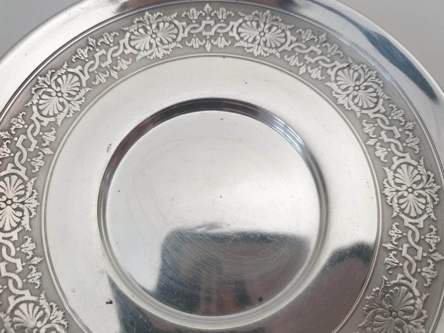 Antique French 950 Silver Coffee or Chocolate Cup and Saucer - Solid Silver Tea Cup and Saucer Set
