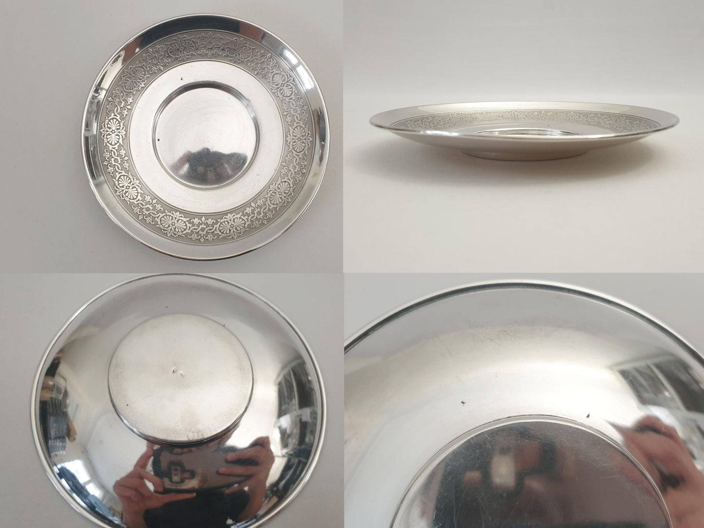 Antique French 950 Silver Coffee or Chocolate Cup and Saucer - Solid Silver Tea Cup and Saucer Set