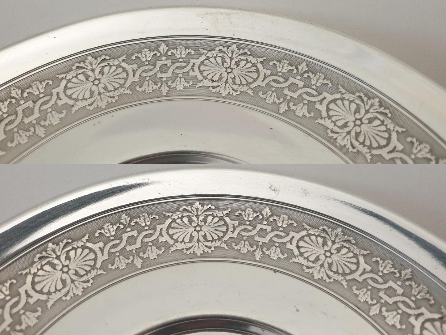 Antique French 950 Silver Coffee or Chocolate Cup and Saucer - Solid Silver Tea Cup and Saucer Set