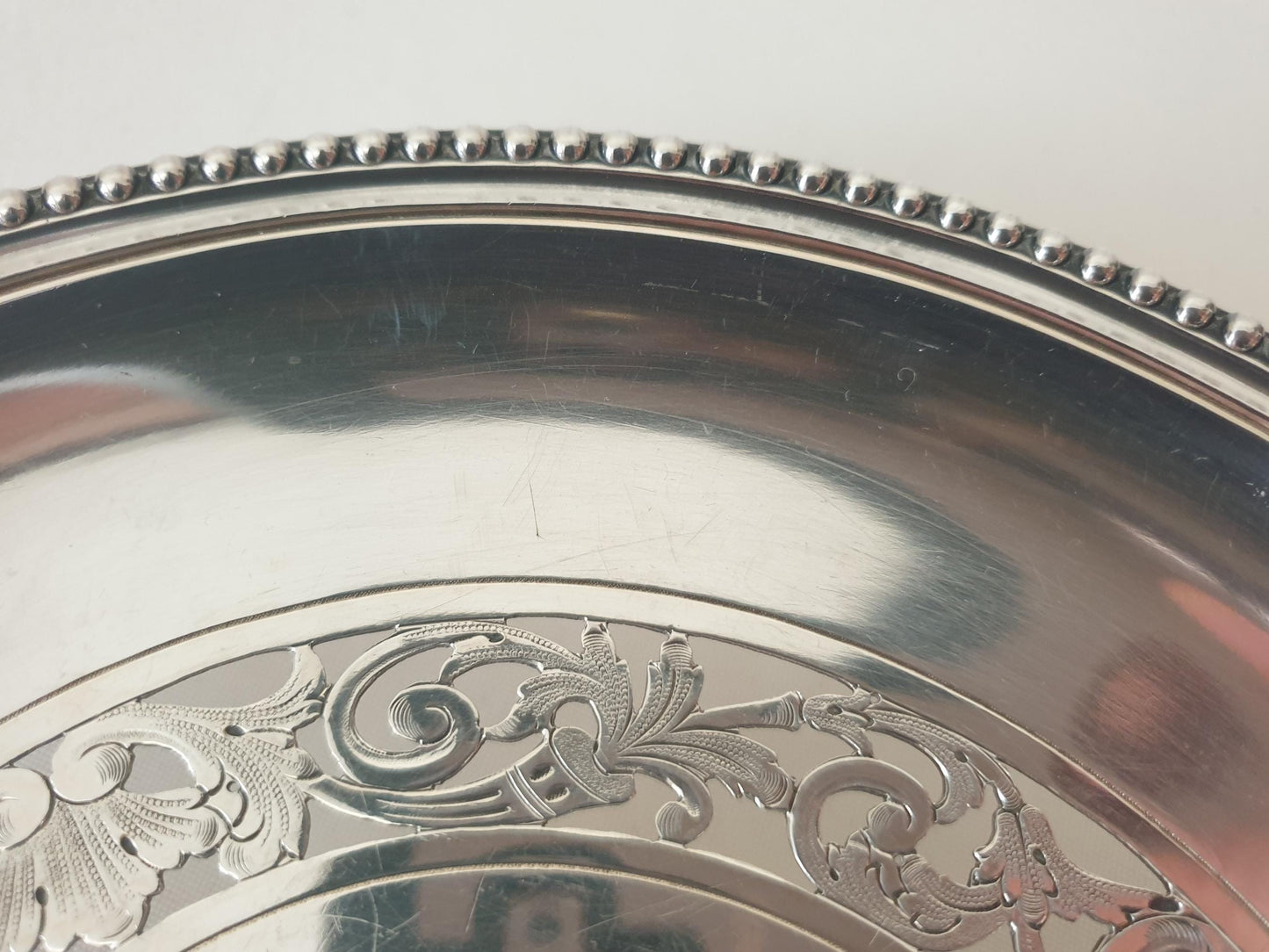 Antique French Silver Plated Pedestal Pierced Serving Bowl or Fruit Bowl by Ravinet & Cie