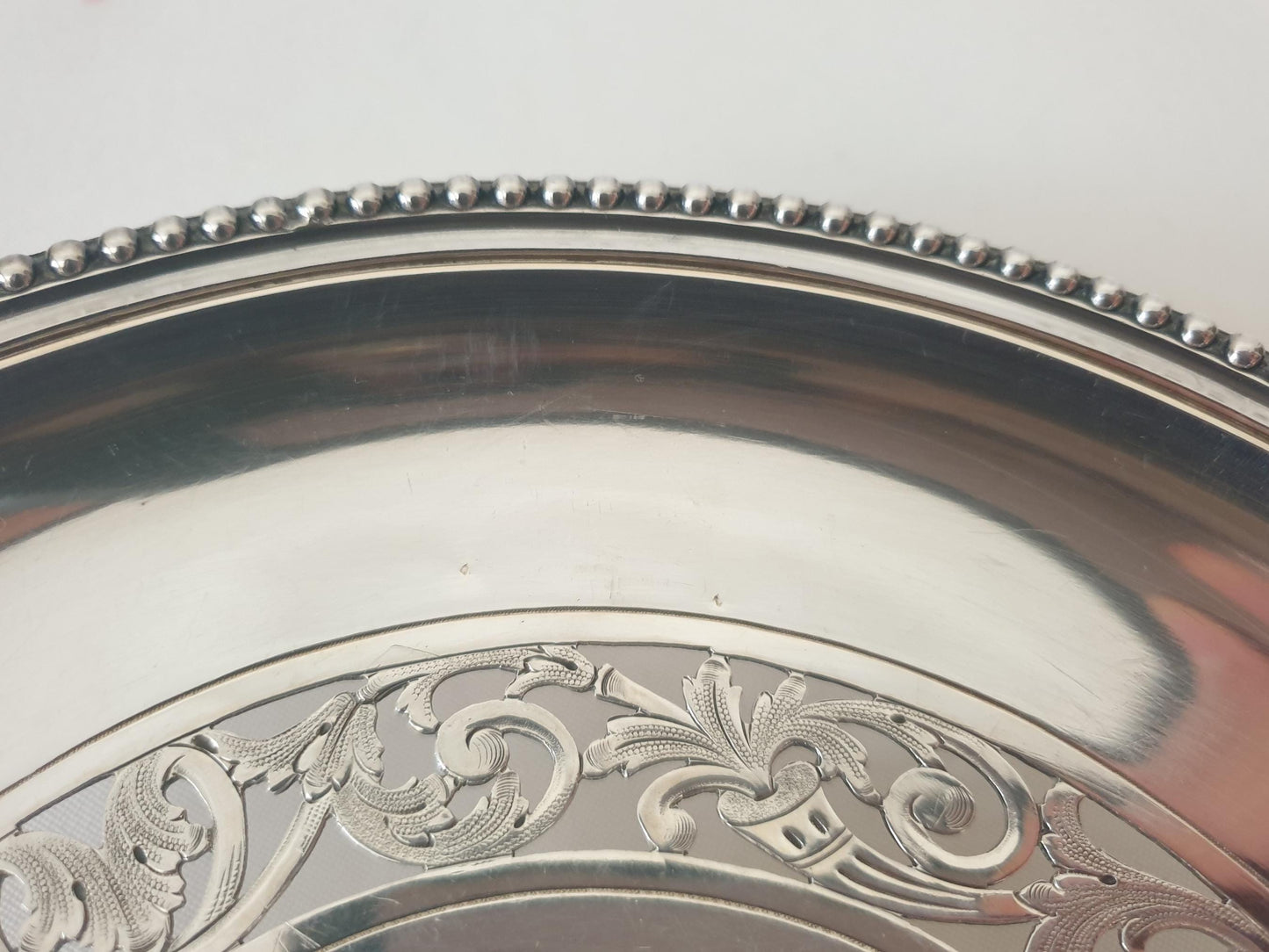Antique French Silver Plated Pedestal Pierced Serving Bowl or Fruit Bowl by Ravinet & Cie