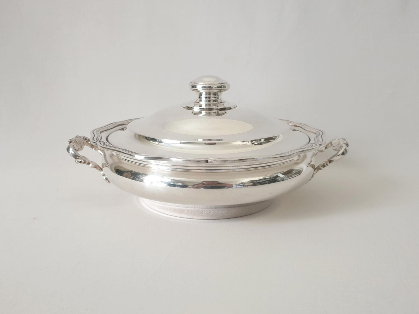 French Silver Plated Covered Vegetable Dish or Casserole Dish by Apollo