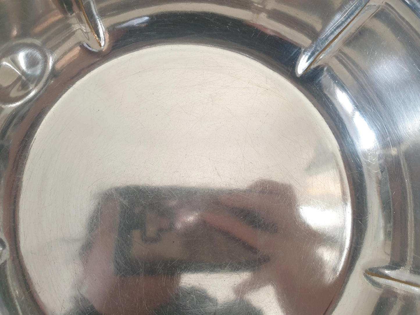 French Silver Plated Round Bowl - Vintage Salad Bowl or Serving Bowl