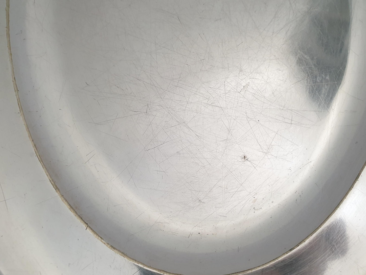 French Vintage Very Large Silver Plated Oval Serving Tray - Very Large Serving Tray
