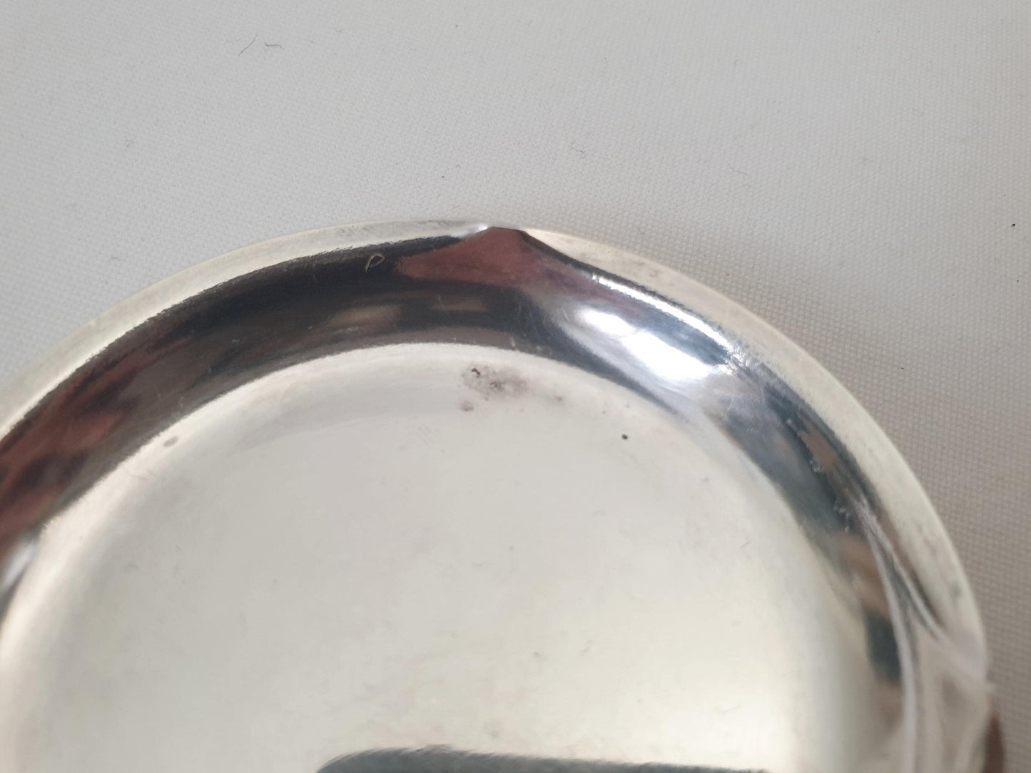 Pair of French Ercuis Small Silver Plated Coasters - 2 Silver Plated Small Nut Dishes