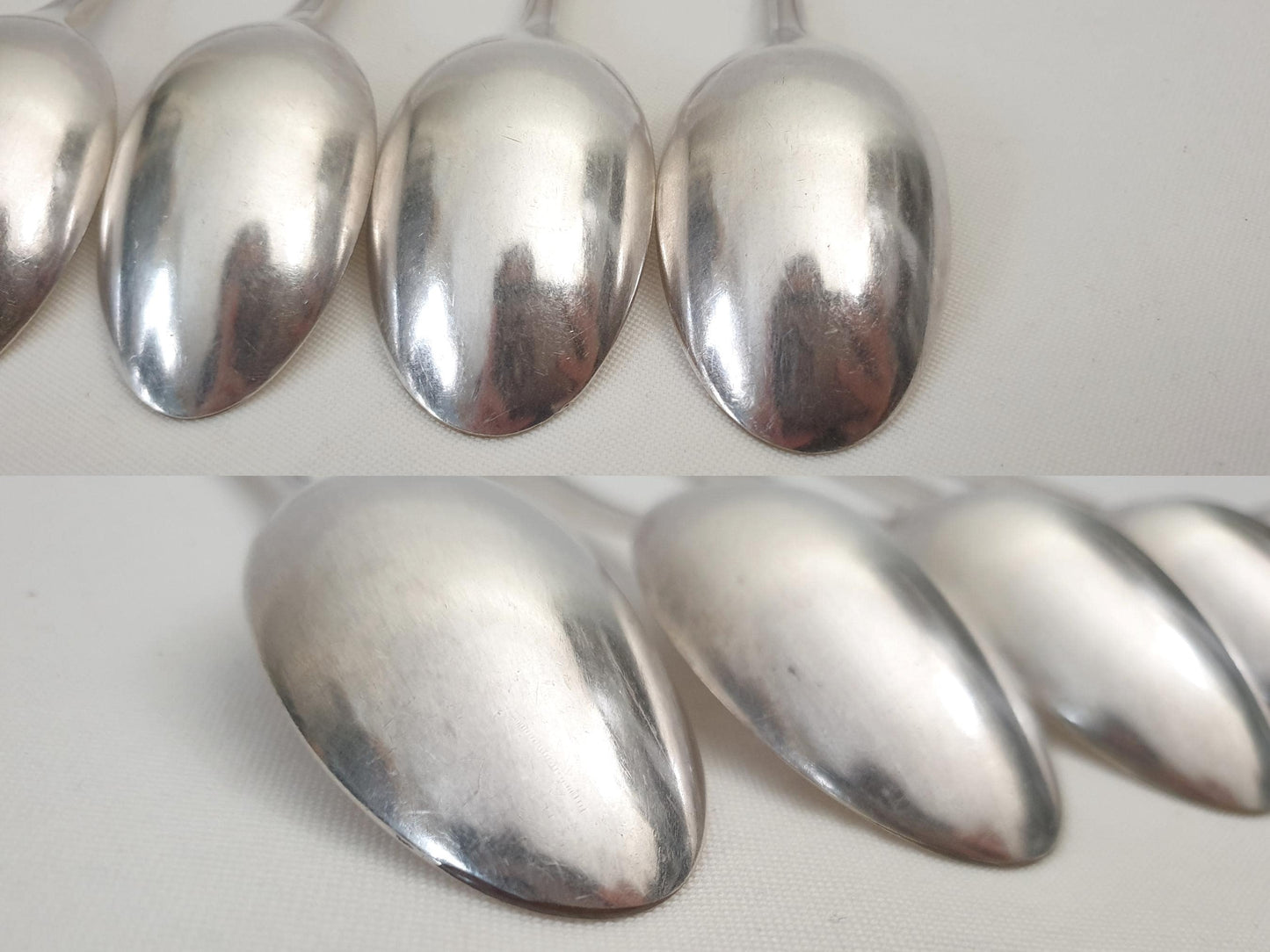 Christofle Alfenide 5 Silver Plated Coffee Spoons Art Deco Model - 5 French Christofle Teaspoons