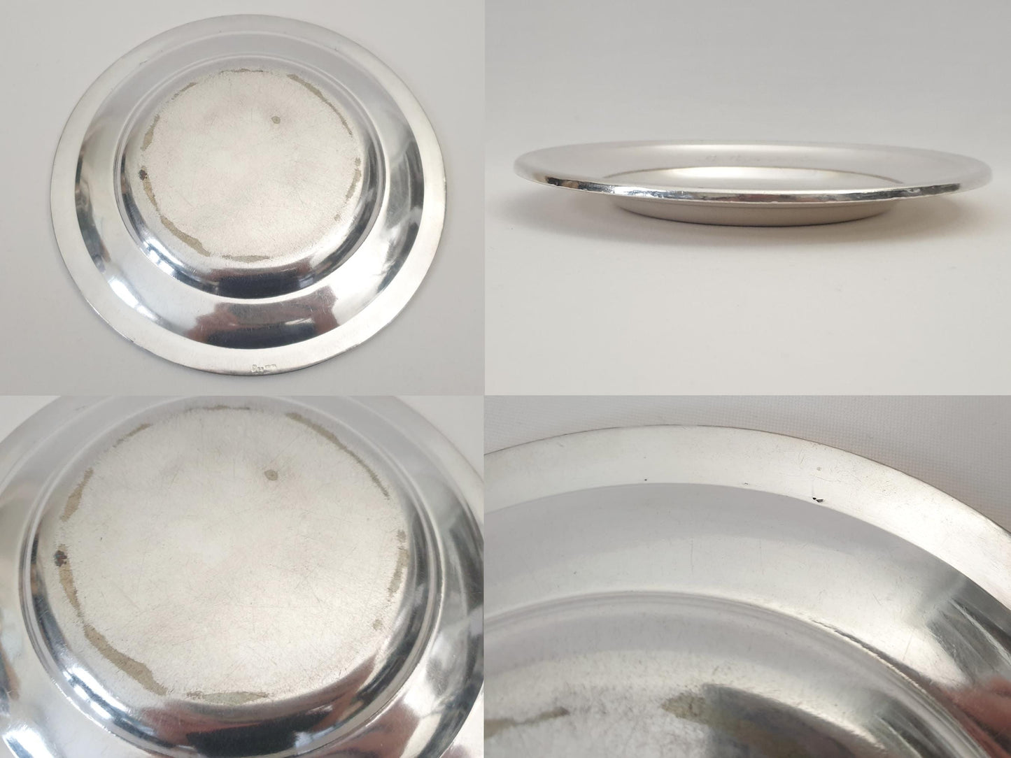 French Vintage Small Silver Plated Round Dish - Small Serving Dish