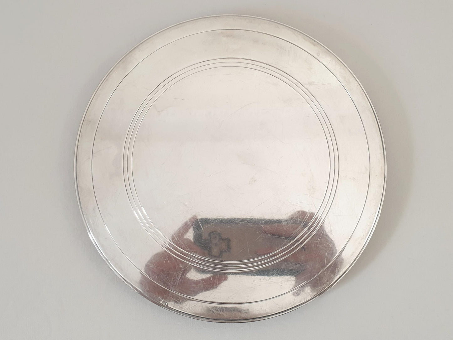 French Silver Plated Cake Display Stand - Round Pedestal Cake Stand - Footed Serving Stand