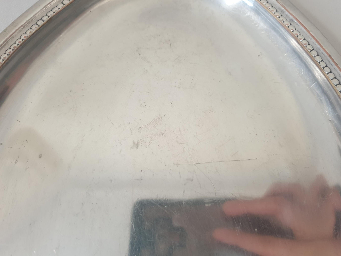 Christofle Gallia Small Silver Plated Serving Tray or Decorative Tray