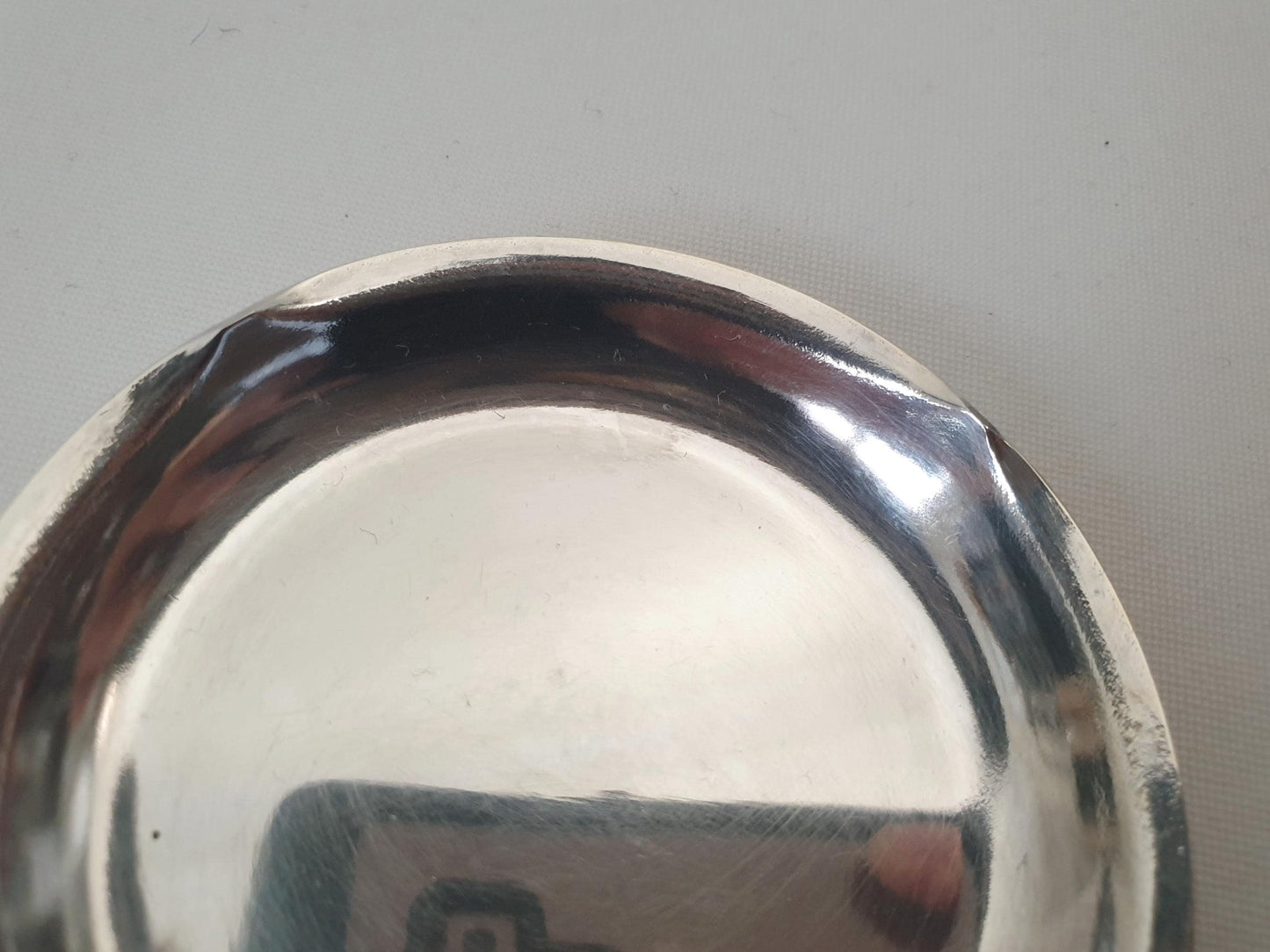 Pair of French Ercuis Small Silver Plated Coasters - 2 Silver Plated Small Nut Dishes