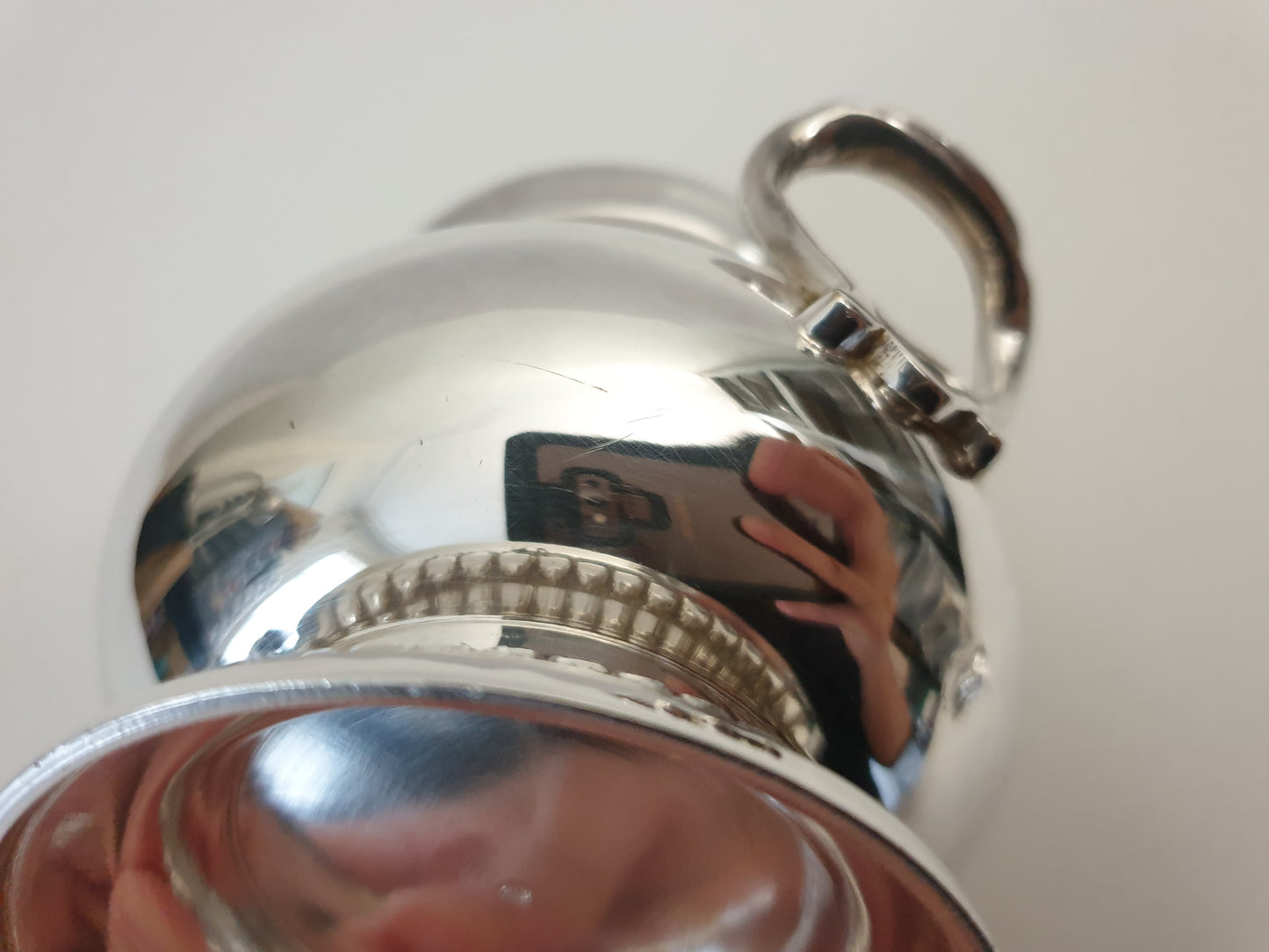 Vintage French Silver Plated Coffee Service Set with Beaded Details by GELB