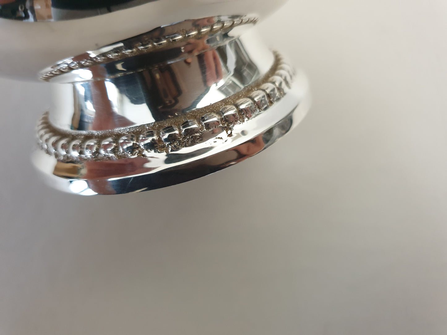 Vintage French Silver Plated Coffee Service Set with Beaded Details by GELB