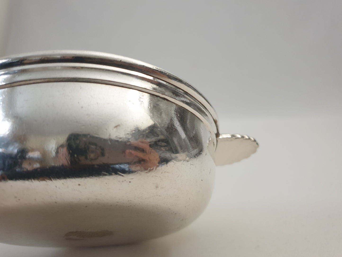French Vintage Silver Plated Mini Bowl or Sauce Boat with Shell Handles by Renaud & J. Clermont, Nice