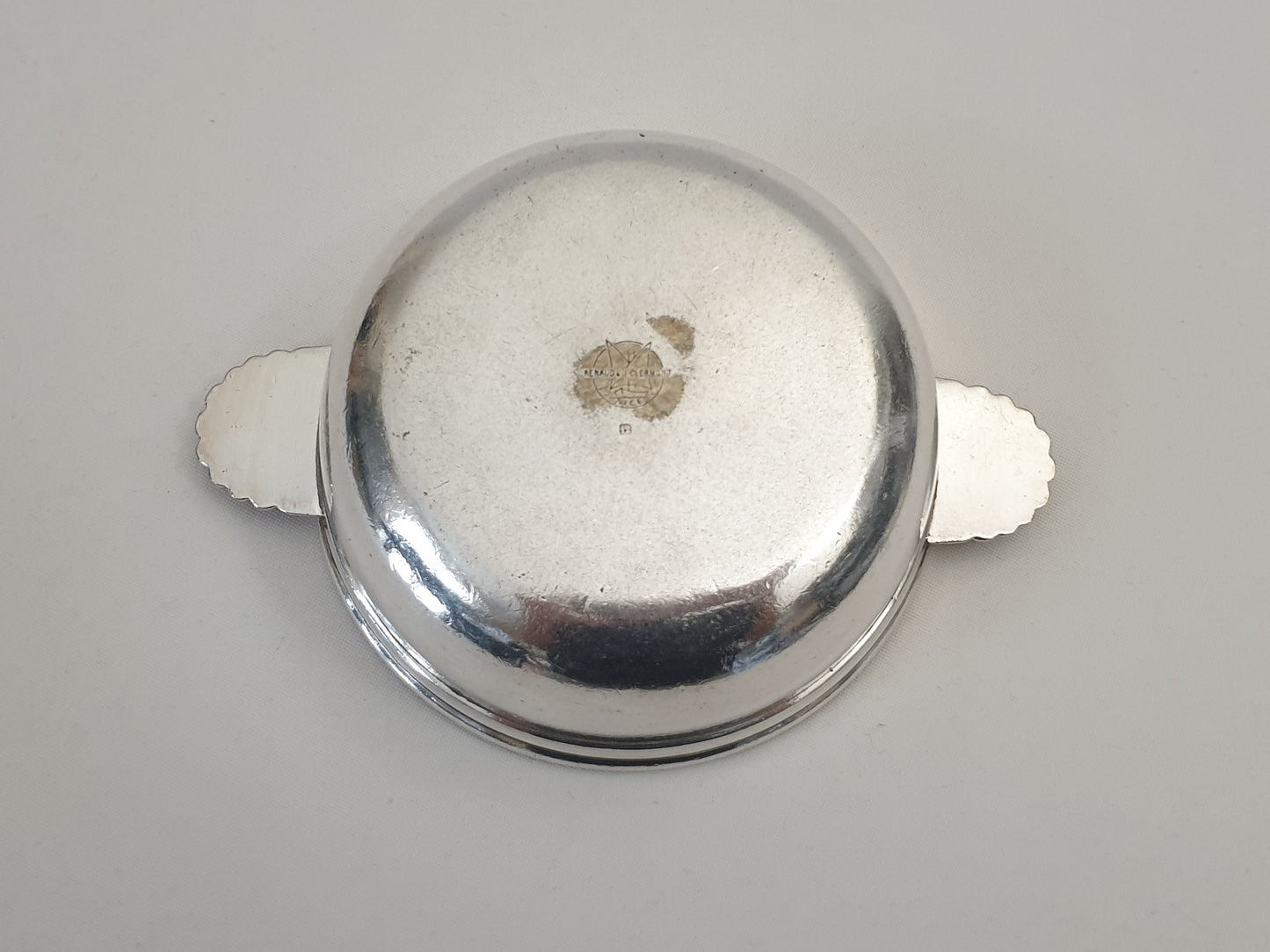 French Vintage Silver Plated Mini Bowl or Sauce Boat with Shell Handles by Renaud & J. Clermont, Nice