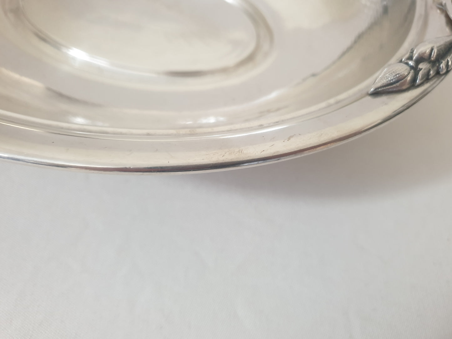 Antique WMF Silver Plated Oval Serving Platter or Bread Basket with with Handles