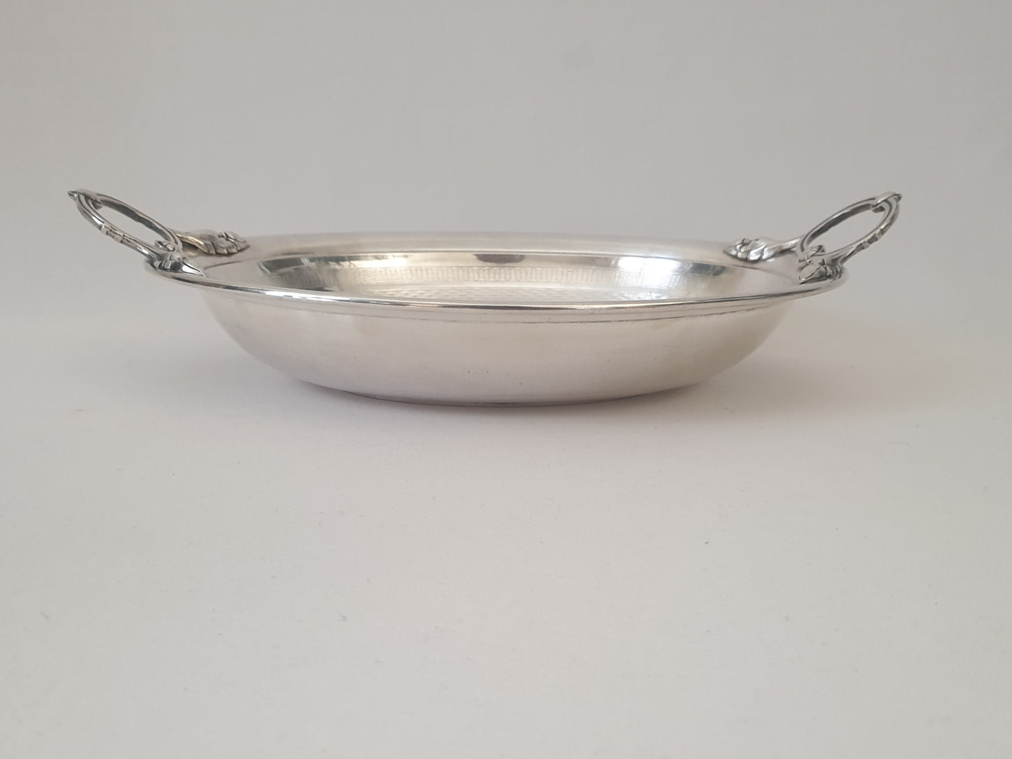 Antique WMF Silver Plated Oval Serving Platter or Bread Basket with with Handles