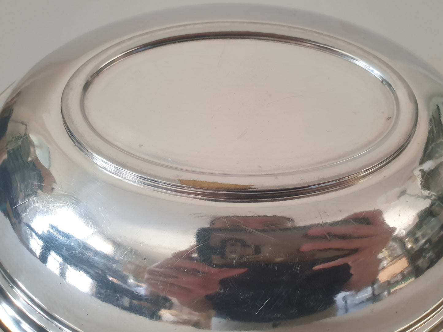 Antique WMF Silver Plated Oval Serving Platter or Bread Basket with with Handles