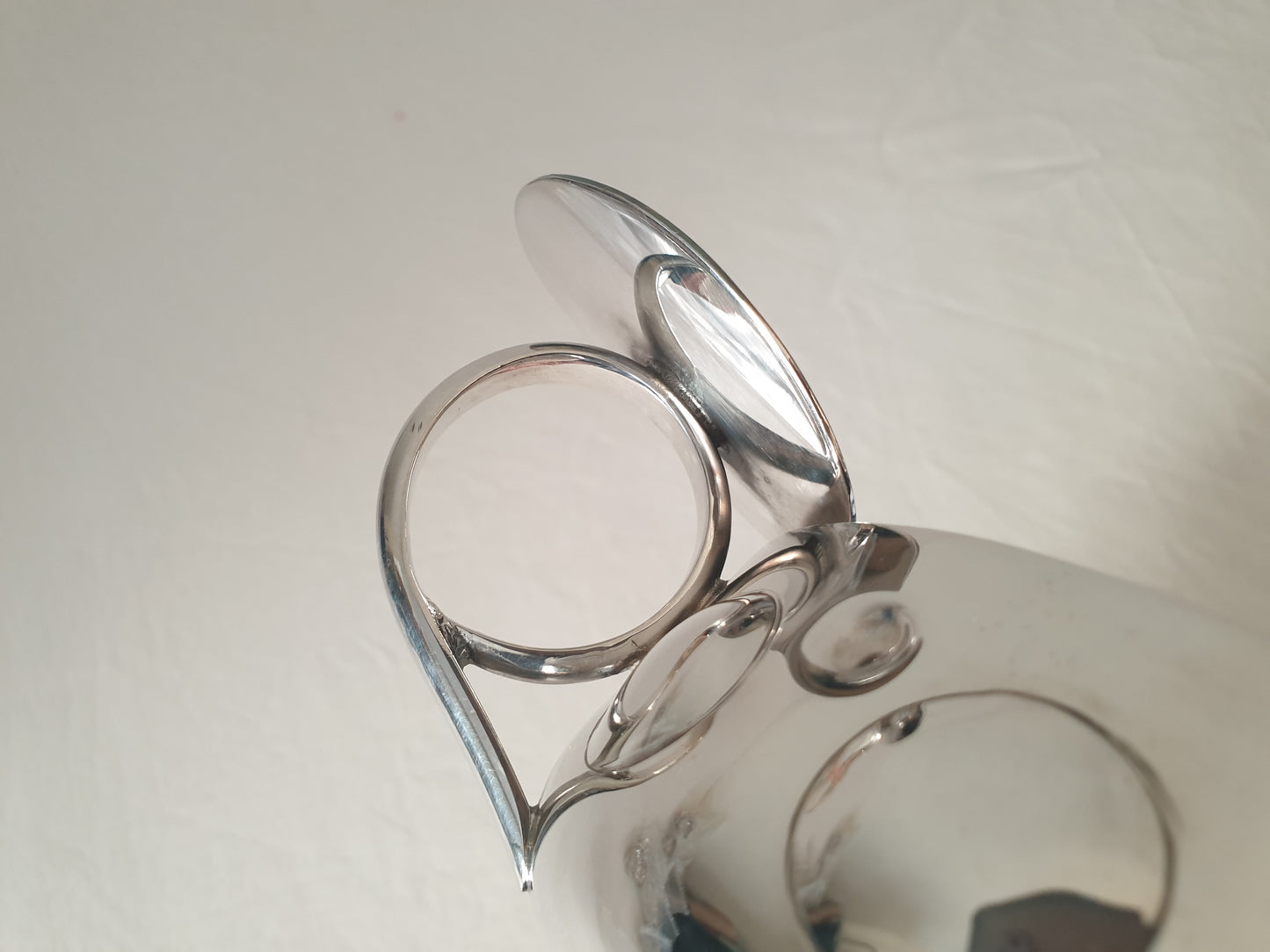 French Vintage Silver Plated Medium Bowl with Handles in Wine Taster Design