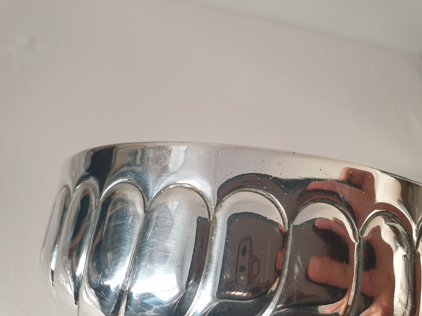 French Vintage Silver Plated Medium Bowl with Handles in Wine Taster Design