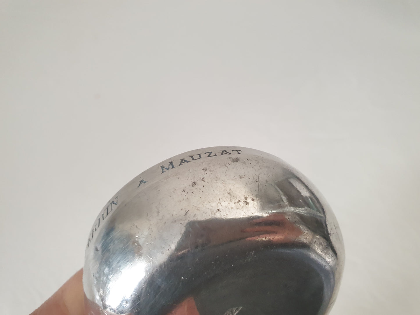 Antique 19th Century French Provincial 800 Silver Wine Taster (Tastevin) with Serpent Handle