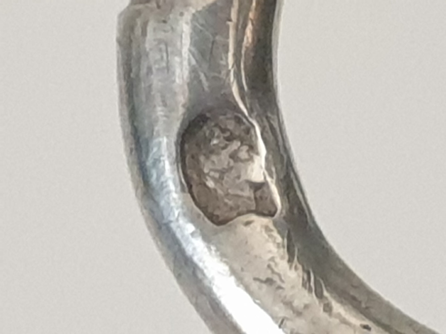 Antique 19th Century French Provincial 800 Silver Wine Taster (Tastevin) with Serpent Handle