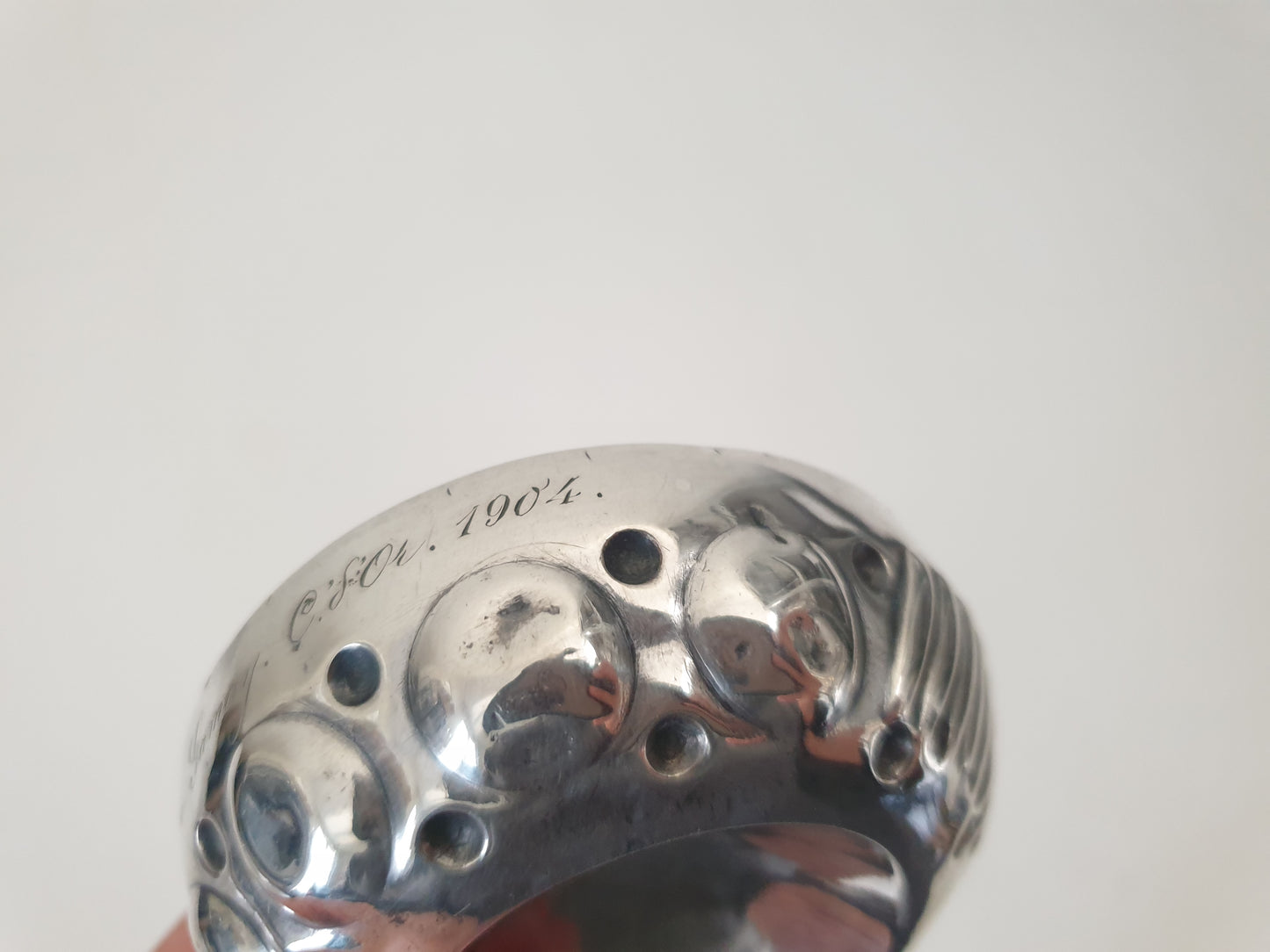 Antique French 950 Silver Wine Taster (Tastevin) with Fluted and Dimpled Design