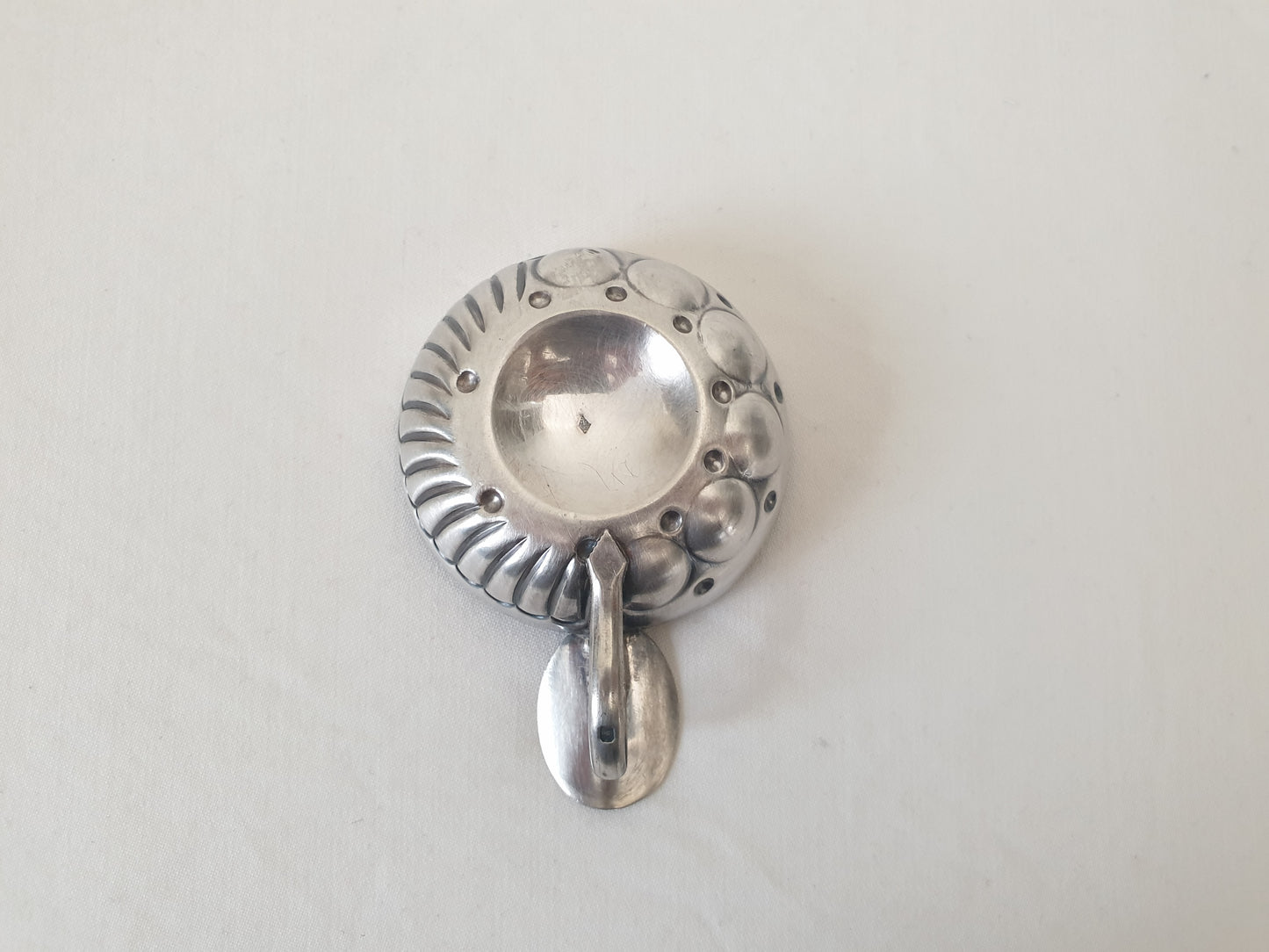 Antique French Silver Wine Taster (Tastevin) by SUROT