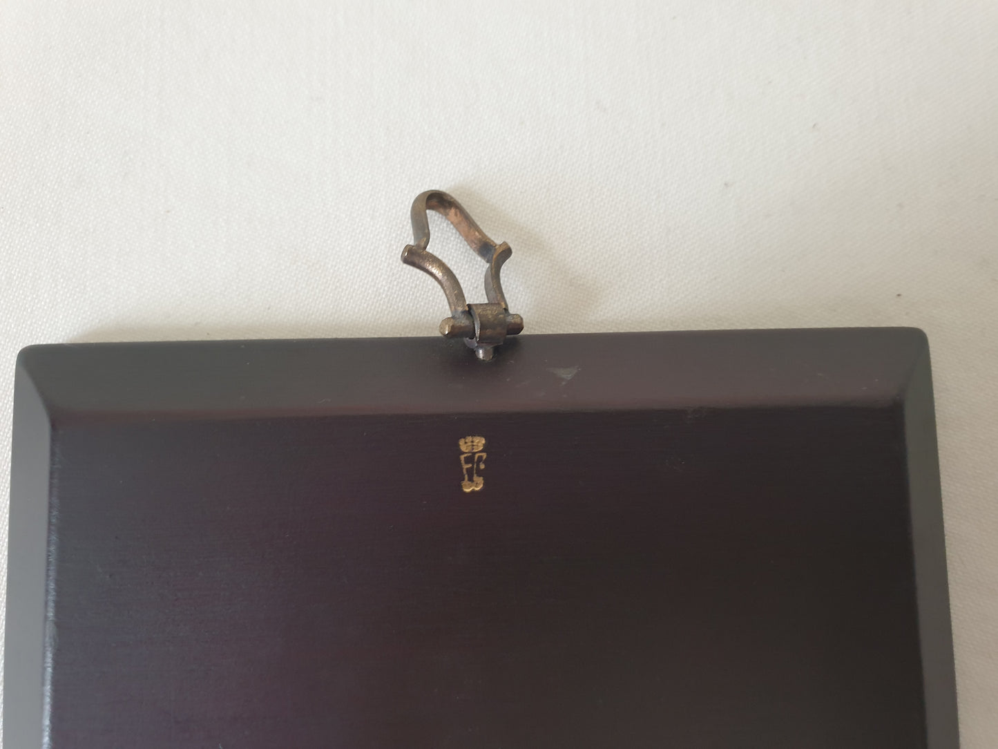 Vintage Hand Painted Miniature Portrait of a Beautiful Young Woman